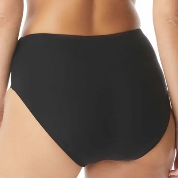 Coco Reef Contours High-Waist Bikini Bottoms T32015 Black L NWT $64 - Picture 2 of 3